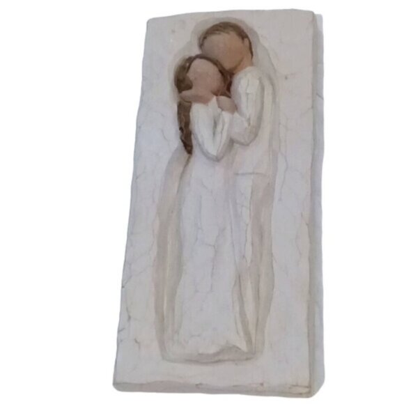 Vintage Willow Tree 'Embrace' Plaque by Susan Lordi Wall Hanging Demdaco 2002 - Picture 1 of 5